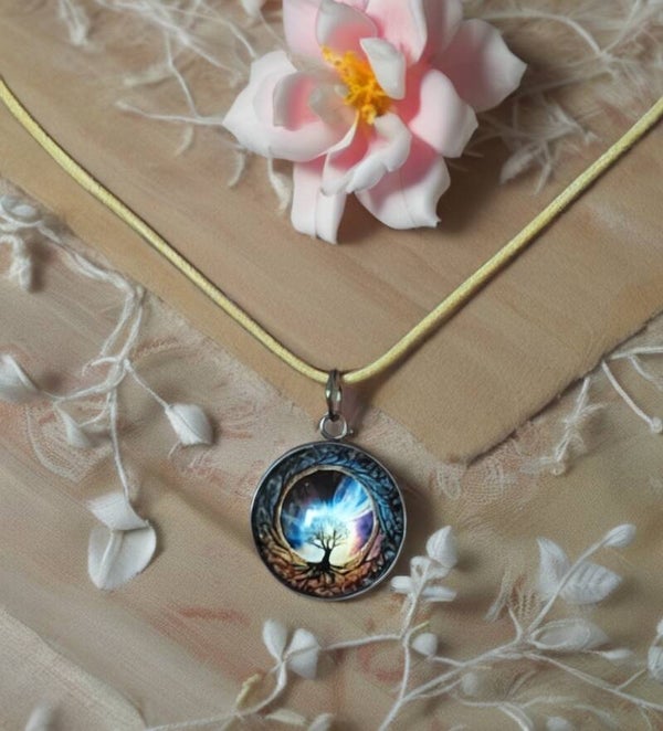 Cabochonkette Lebensbaum