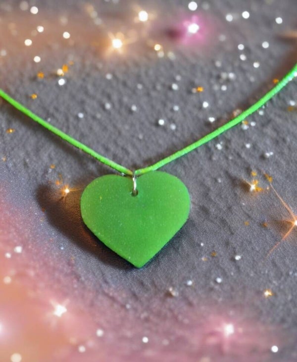 Kette Herz in Grün