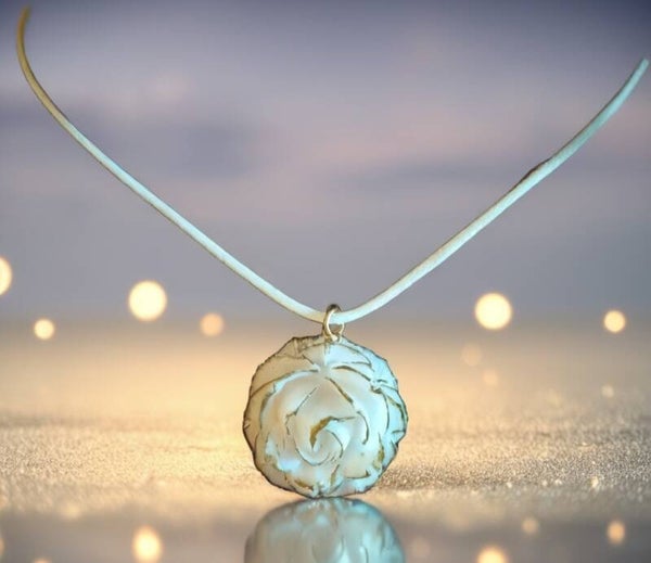 Kette Rose Weiß/Gold