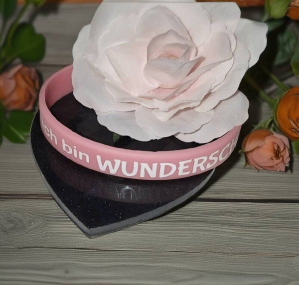 Polychromarmband mit Spruch