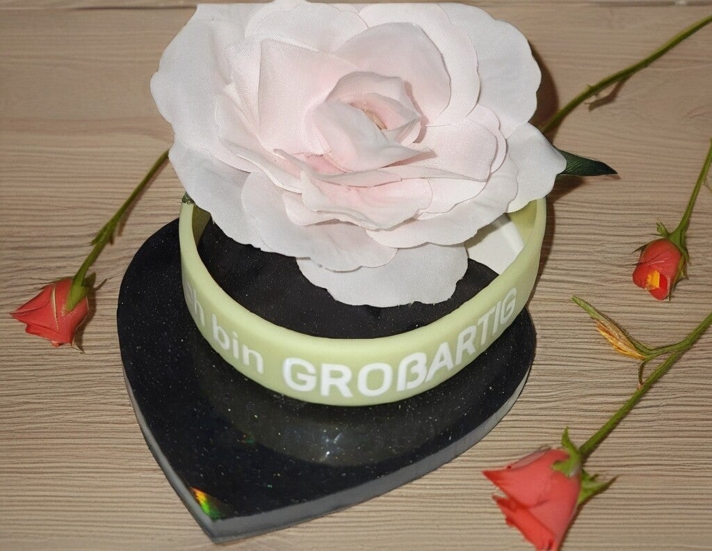 Polychromarmband mit Spruch