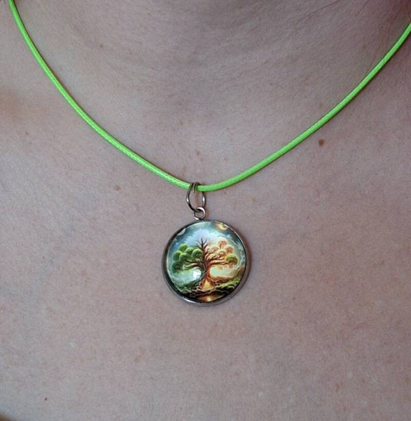 Cabochonkette Lebensbaum