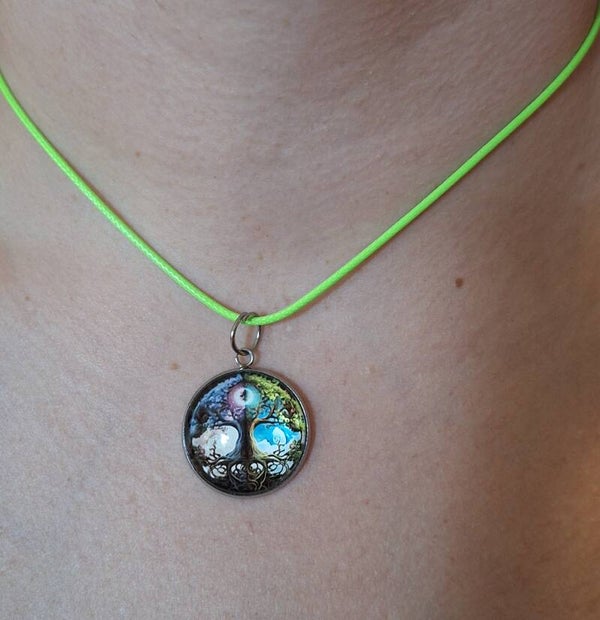 Cabochonkette Lebensbaum