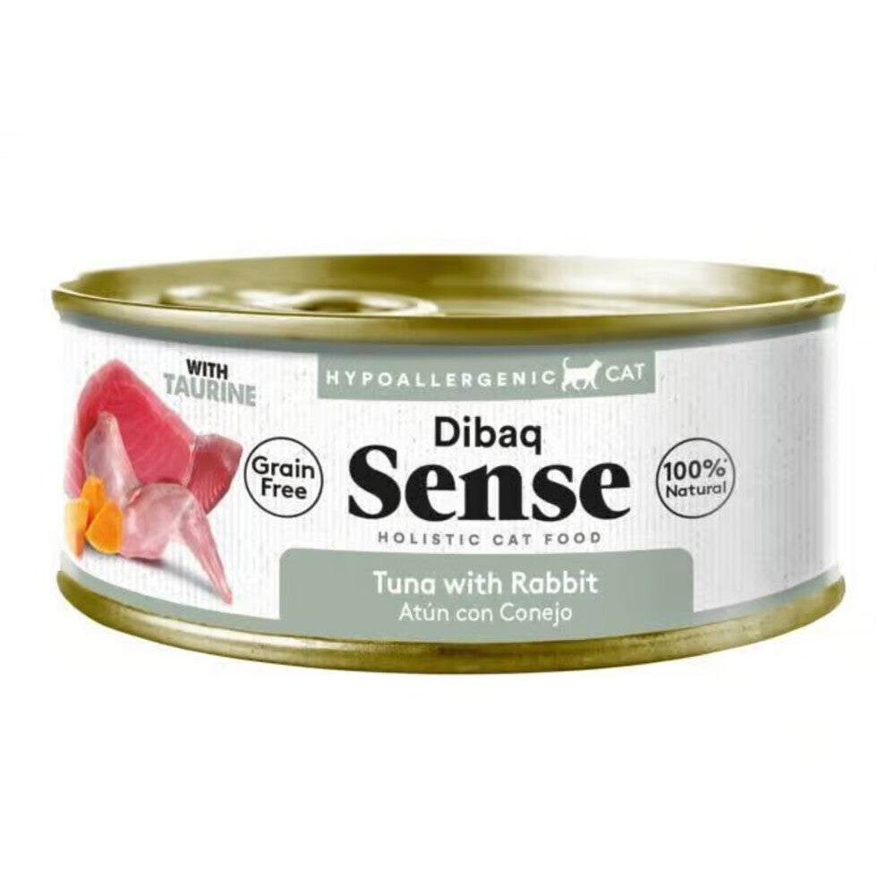 Dibaq Sense Kat Natvoer - Tonijn & Konijn 12x70gr