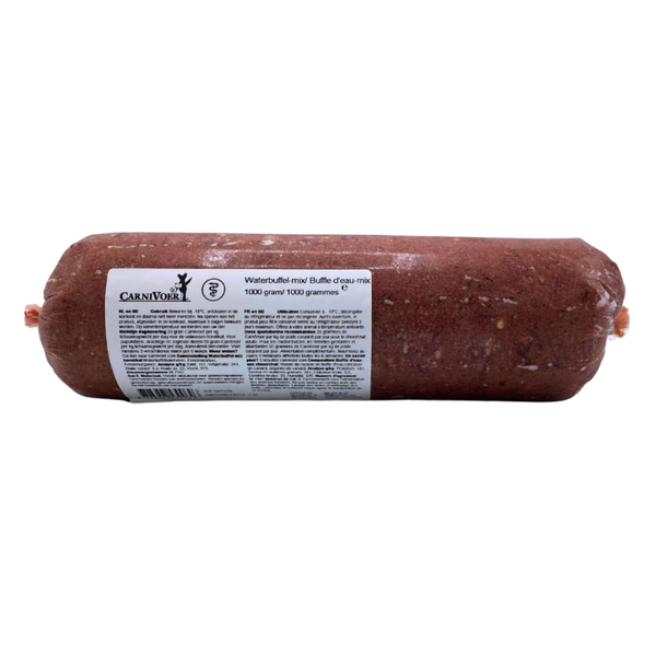 Carnivoer waterbuffel-mix 40x250gr of 10x1kg