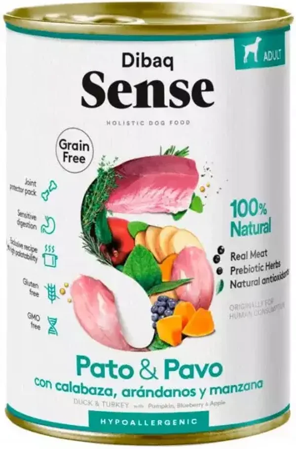 Dibaq Sense Nat Hondenvoer - Eend & Kalkoen 380gr