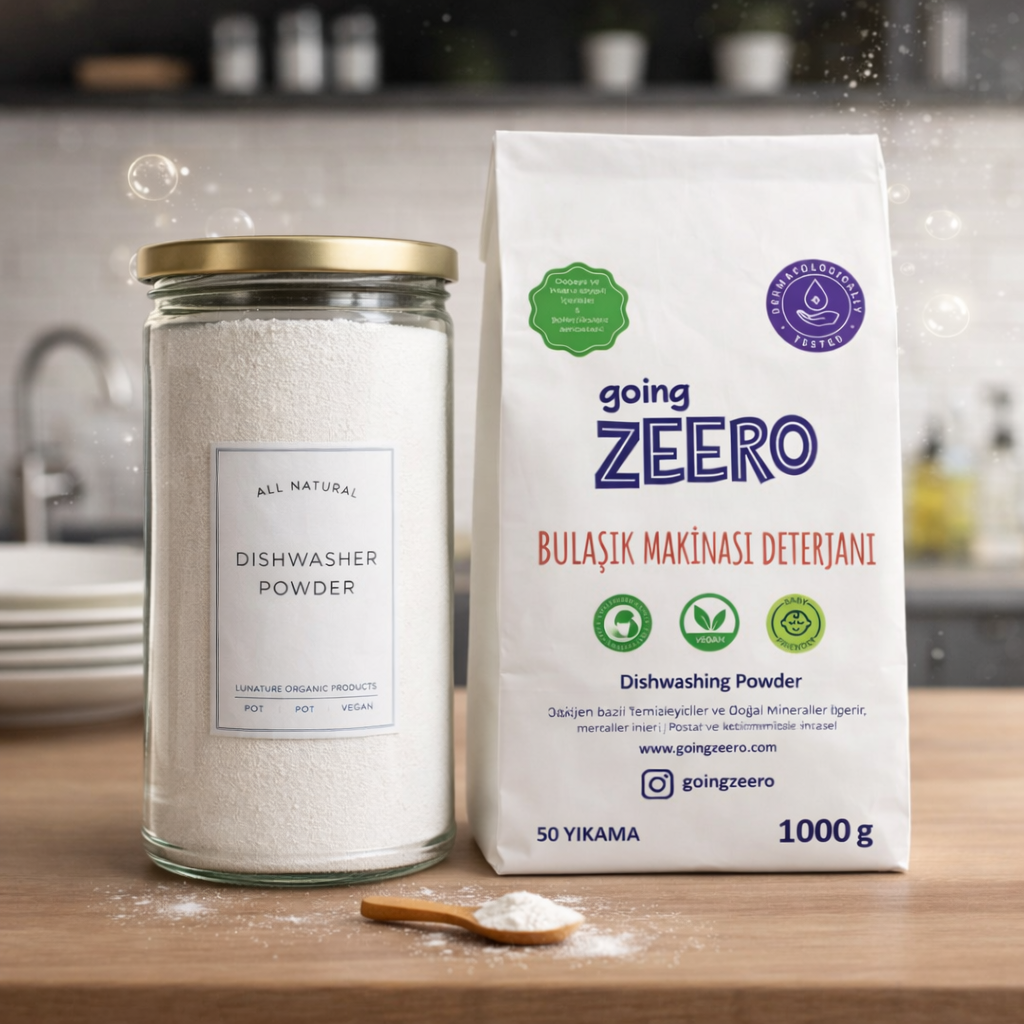 ZEERO Natuurlijke Vaatwaspoeder met pot - 50 wasbeurten
