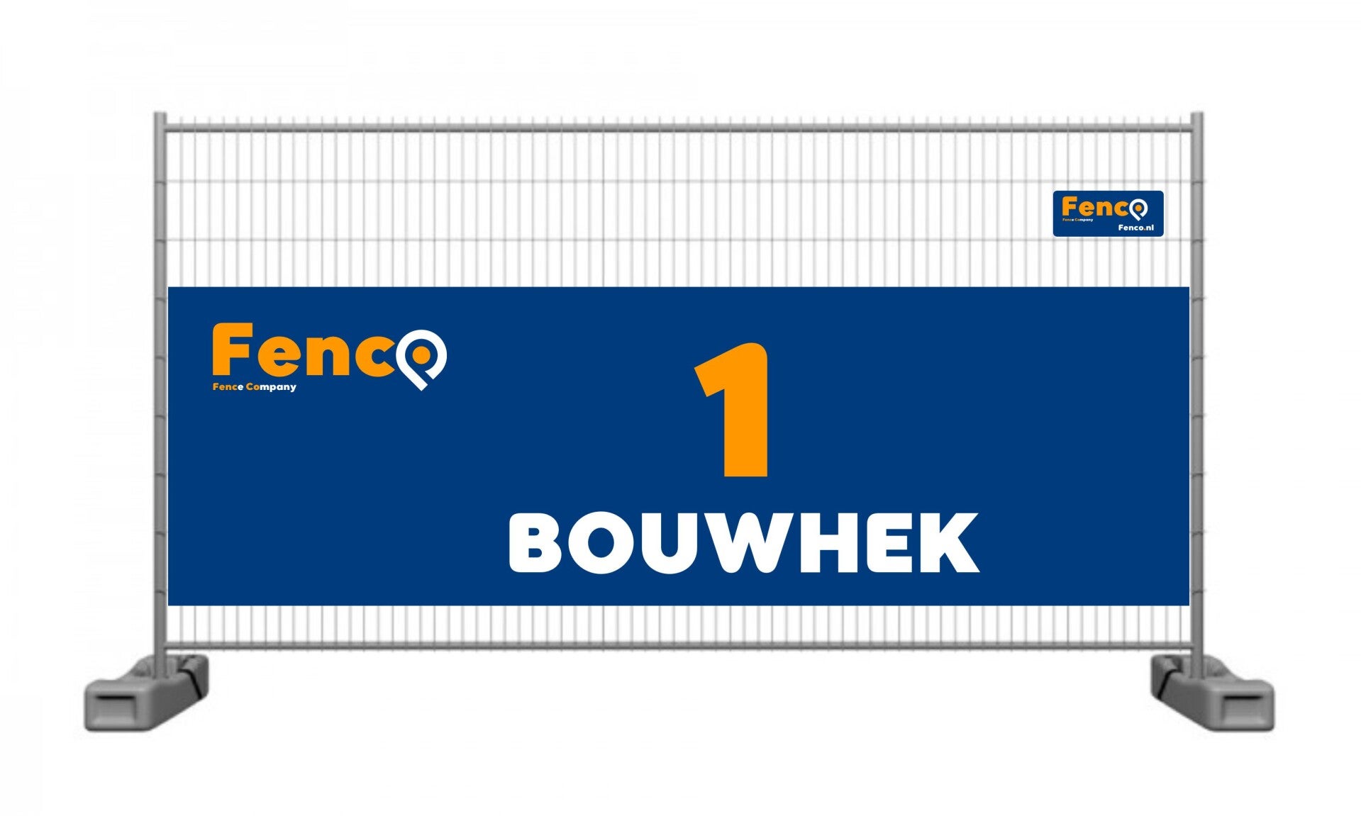 Bouwhek zonder doek