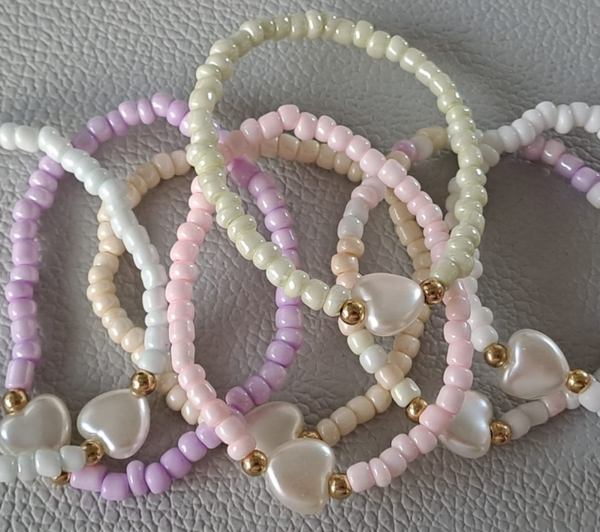 Hartjes in pastel