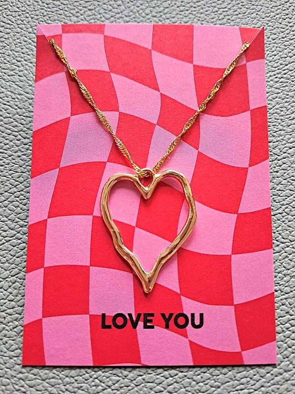 Hart lange ketting