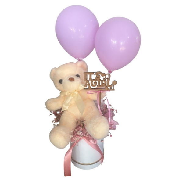 Gift box for a newborn baby girl