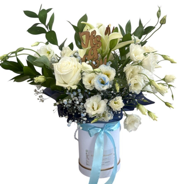 It’s a boy flower box