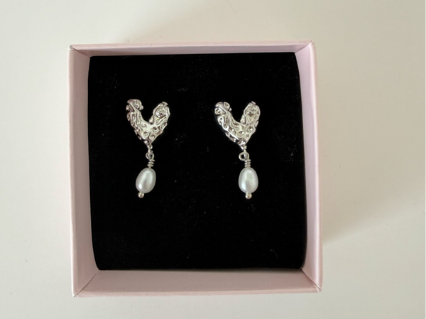 Ophelia øreringe sølv