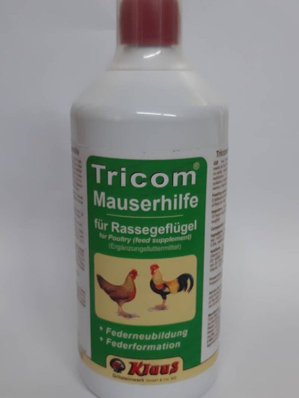 Tricom Mauserhilfe für Rassegeflügel 1000 ml