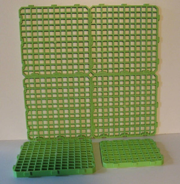 Steckroste 25 x 25 cm grün