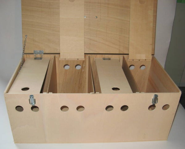 Transportkiste 2er für große Tauben und Zwerghühner