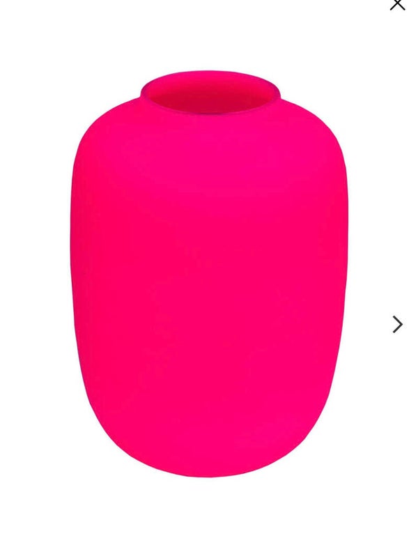 Vase the world Artic M Neon pink Ø25 x H35 cm