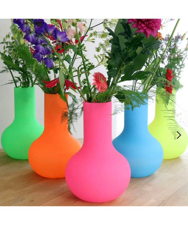 Vase The World Seim S neon Alle Kleuren  Ø25,5 x H37 cm