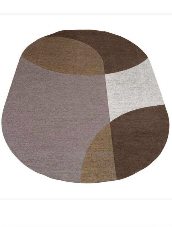 Vloerkleed Eli Ovaal Brown of Beige