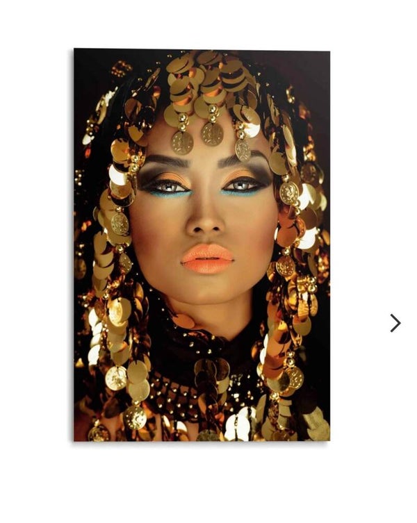 Glasschilderij Arabische vrouw Ter halle 110x160