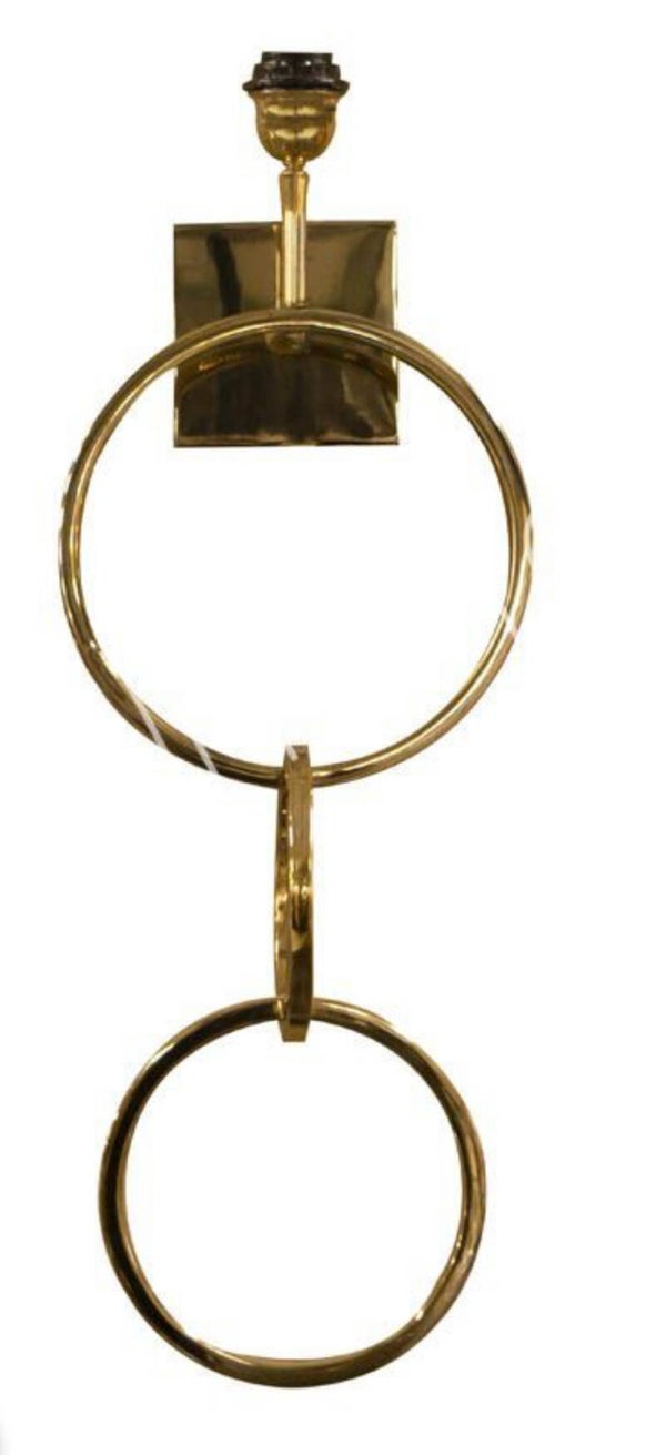 Wandlamp Ring kleur goud 13x25x64 cm