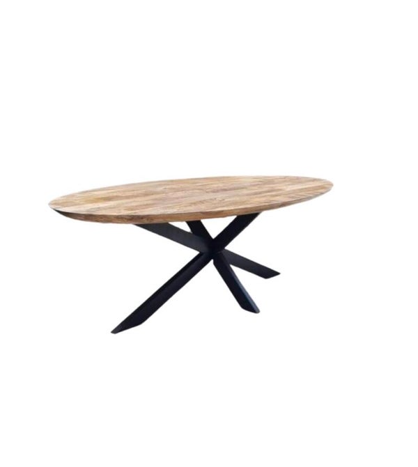 Eettafel Massieve Verjongde Rand Naturel