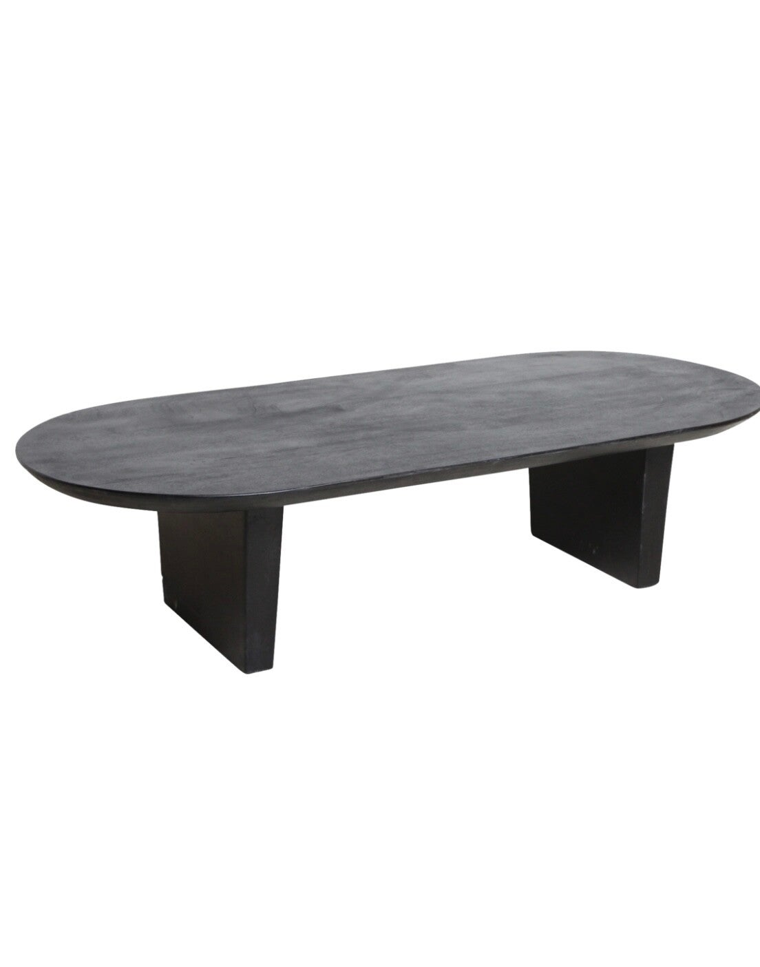 Bullnose salontafel zwart/ Naturel