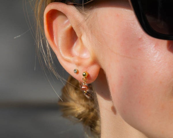 Burnt Coral earrings