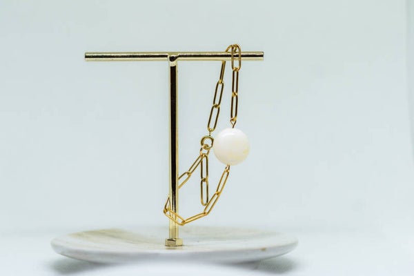 Golden pearl chain