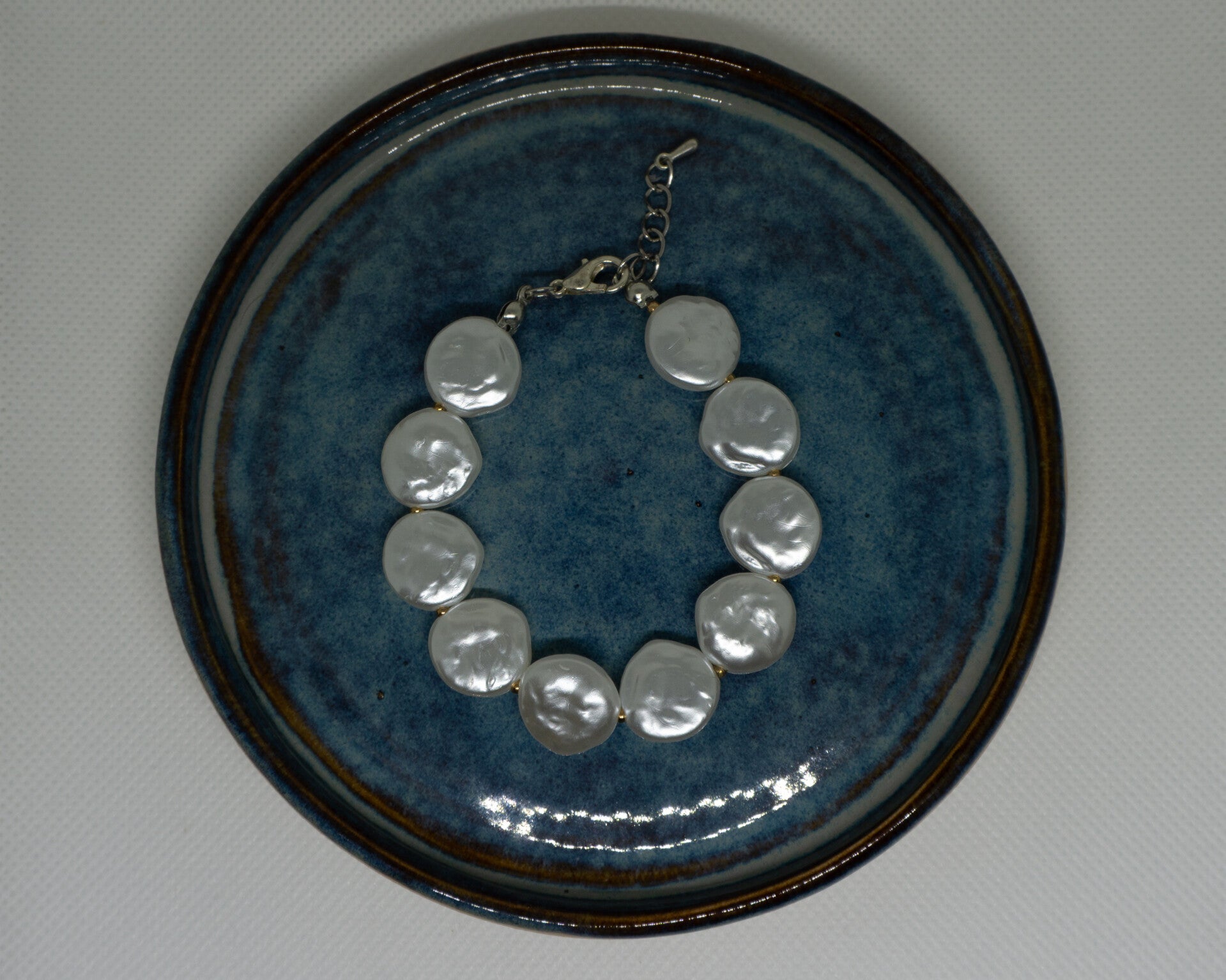 Platte zoetwaterparels