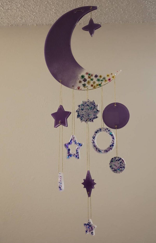 Moon hanging wall decor