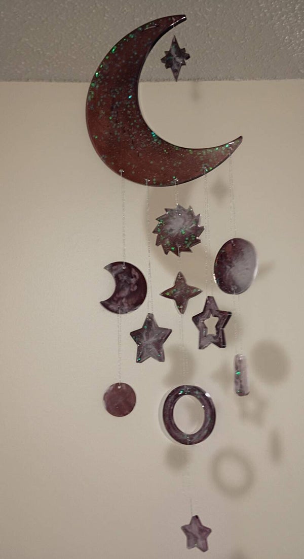 Moon hanging wall decor