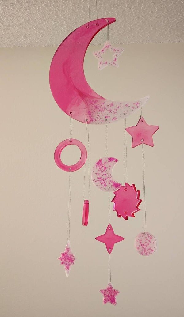 Moon hanging wall decor