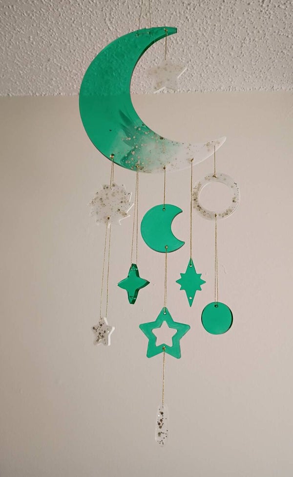 Moon hanging wall decor