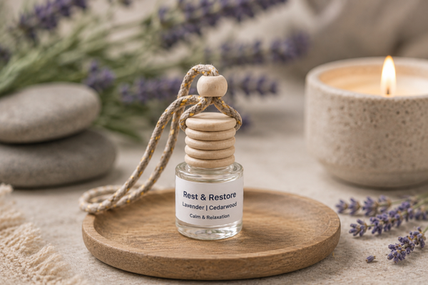 Rest & Restore Hanging Car Diffuser - 8mL Bottle