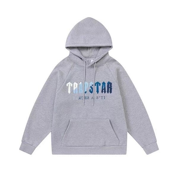 Sweat trapstar - gris/bleu