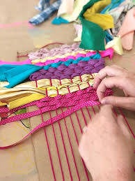 Card loom weaving