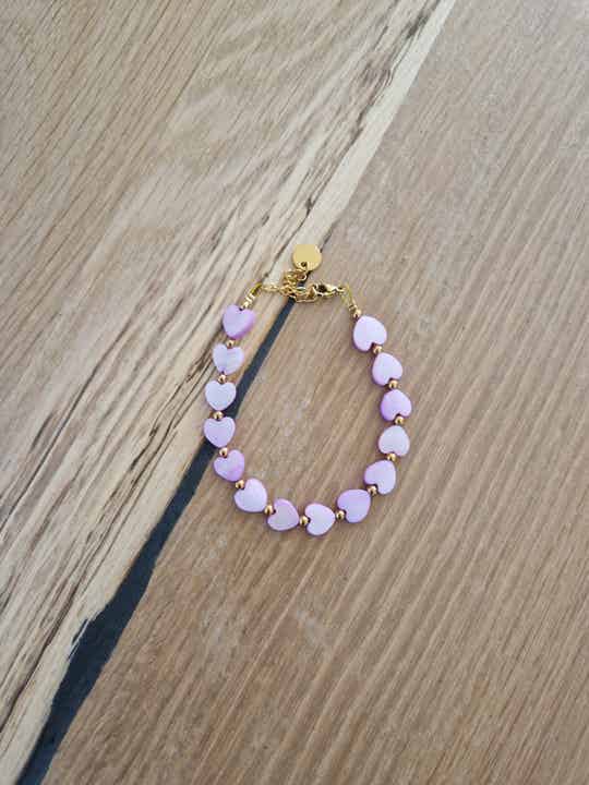 Armband BIG LOVE lila