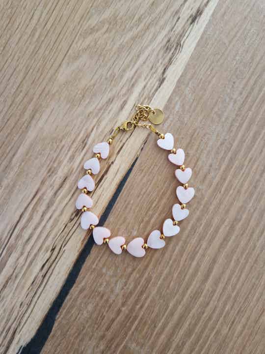 Armband BIG LOVE lichtroze