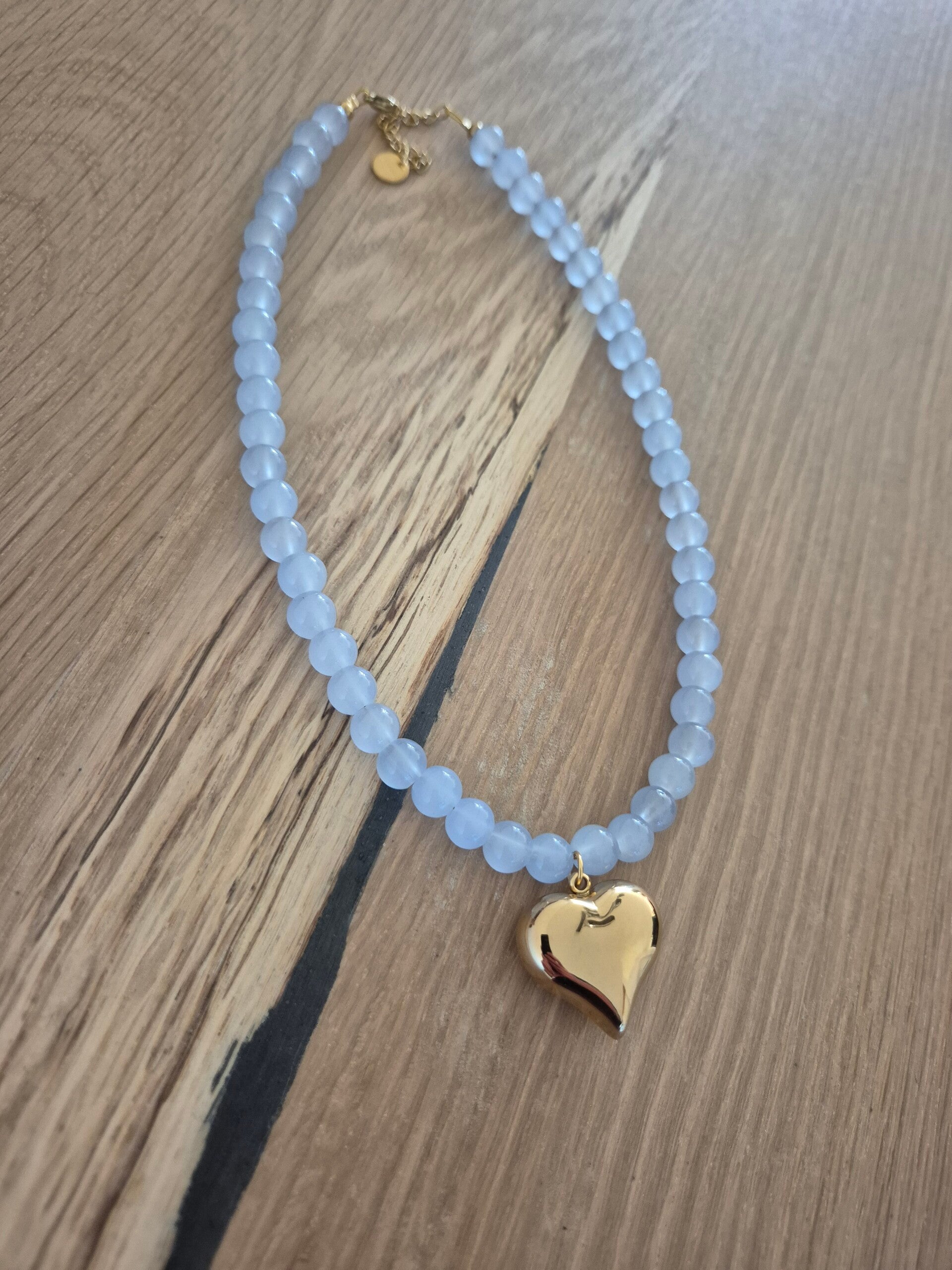 Ketting LOVE lichtblauw