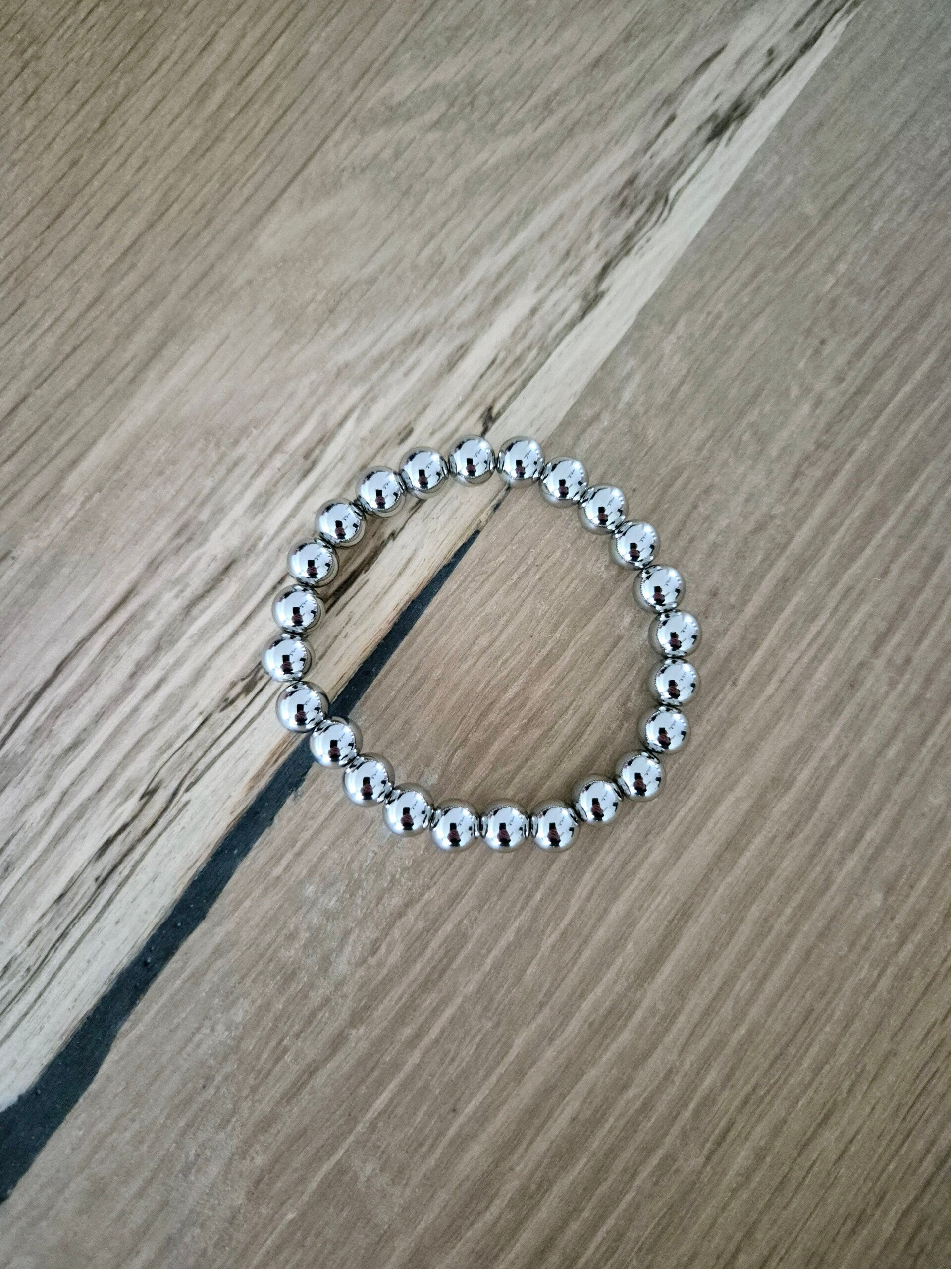 Armband Stainless Steel zilver GROOT