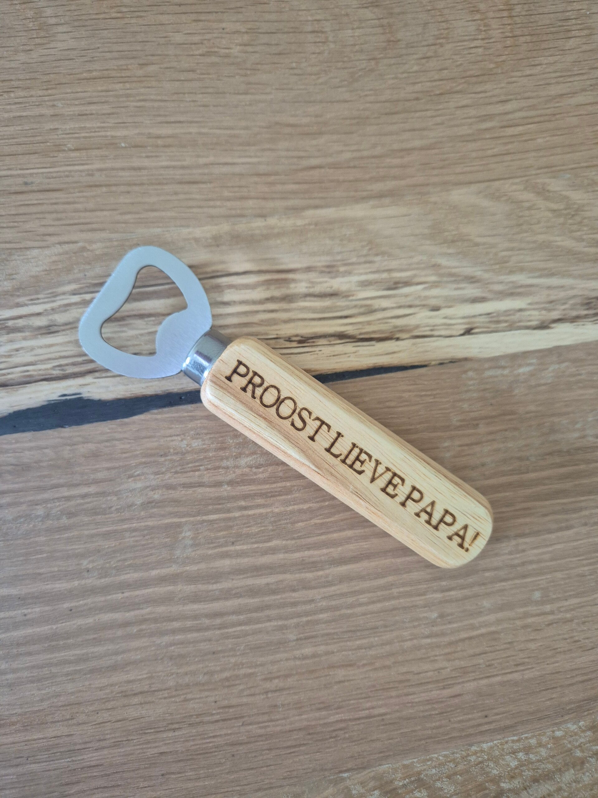 Bier/flesopener PROOST LIEVE PAPA!