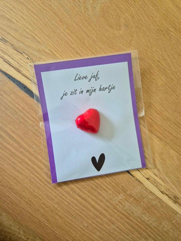 Juffen cadeau HARTJES CHOCOBONBON