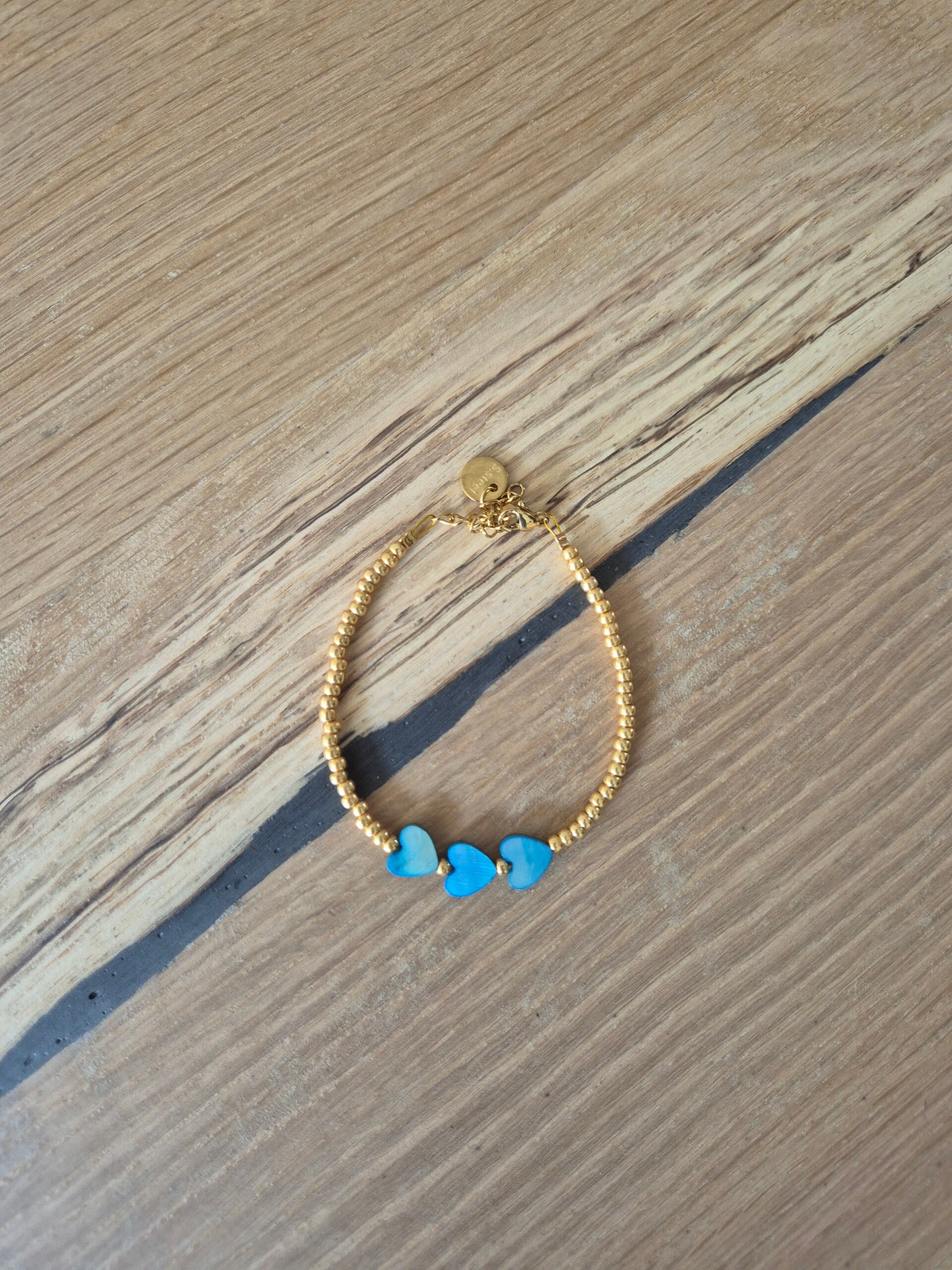Armband LITTLE LOVE blauw/goud