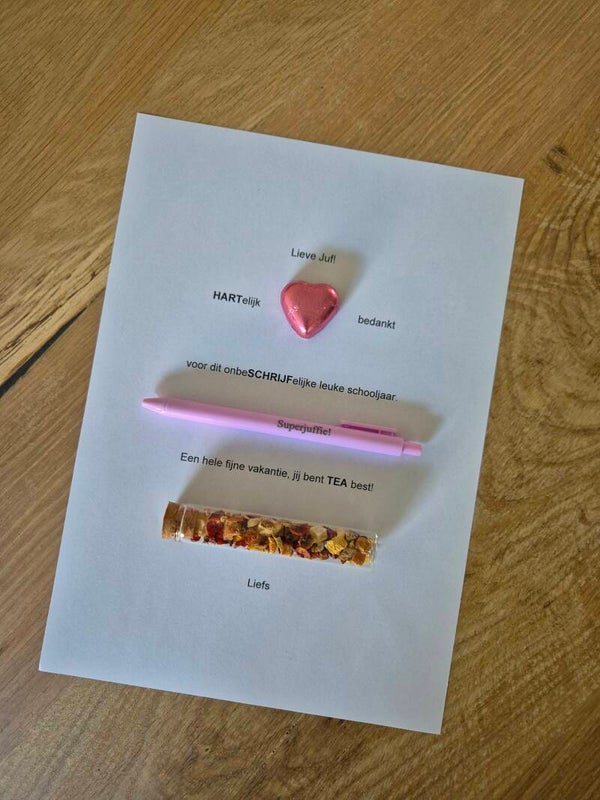 Lieve Juf Cadeau Pakket