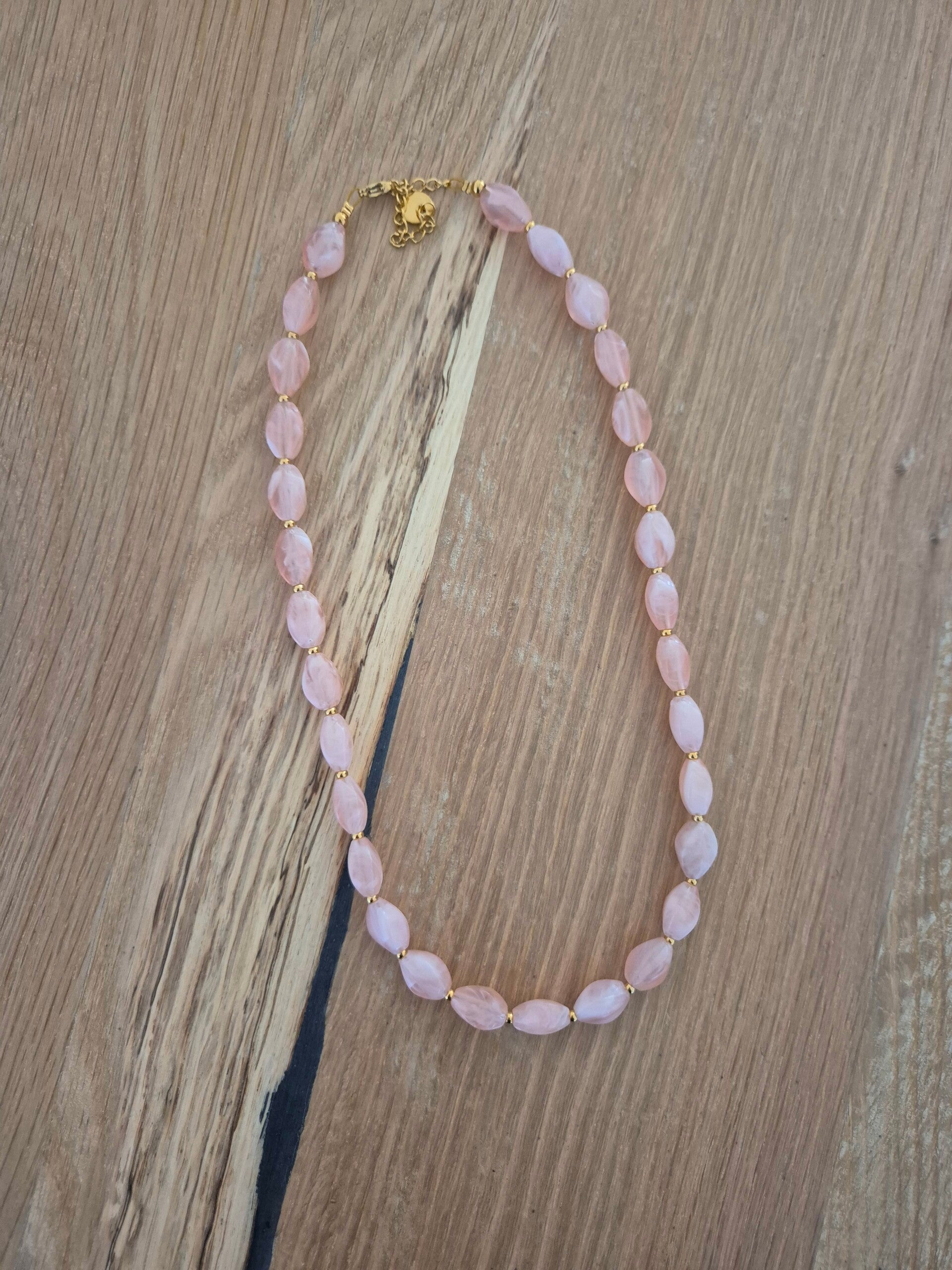 Ketting ROOS Lichtroze