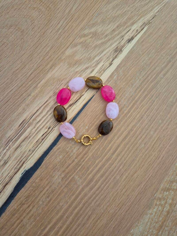 Armband NOA lichtroze/roze/bordeaux