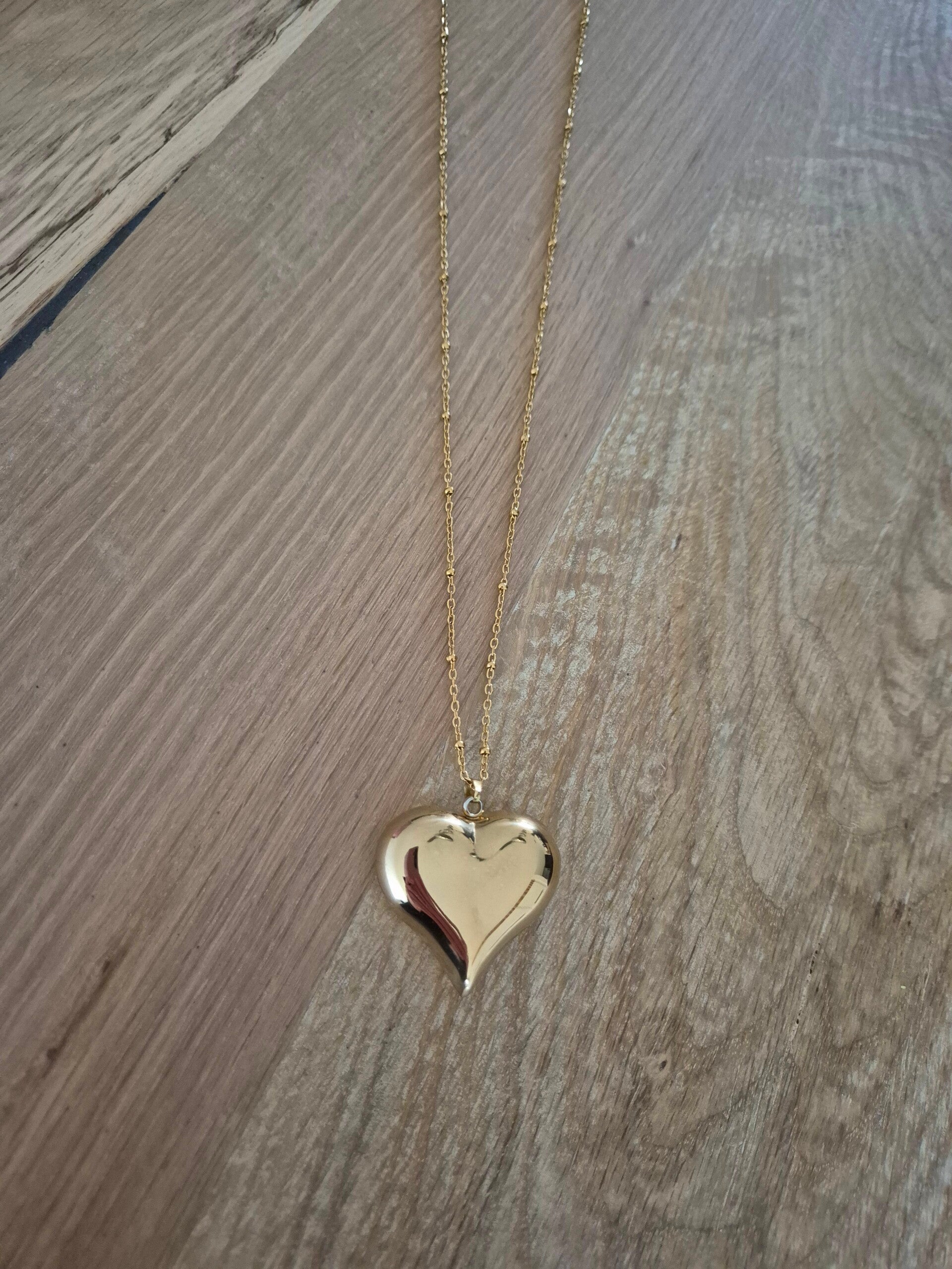Ketting Goud BIG HEART Lang