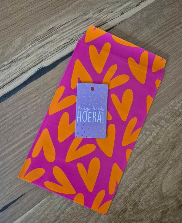 Kaartje Hiep Hiep Hoera (5 stuks)
