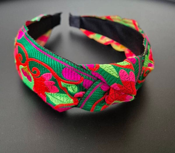 Haarband BLOEM Groen/Neonkleuren